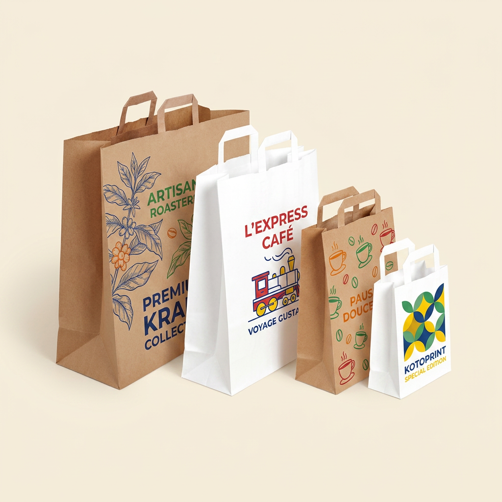 Sac En Papier Anses Plates