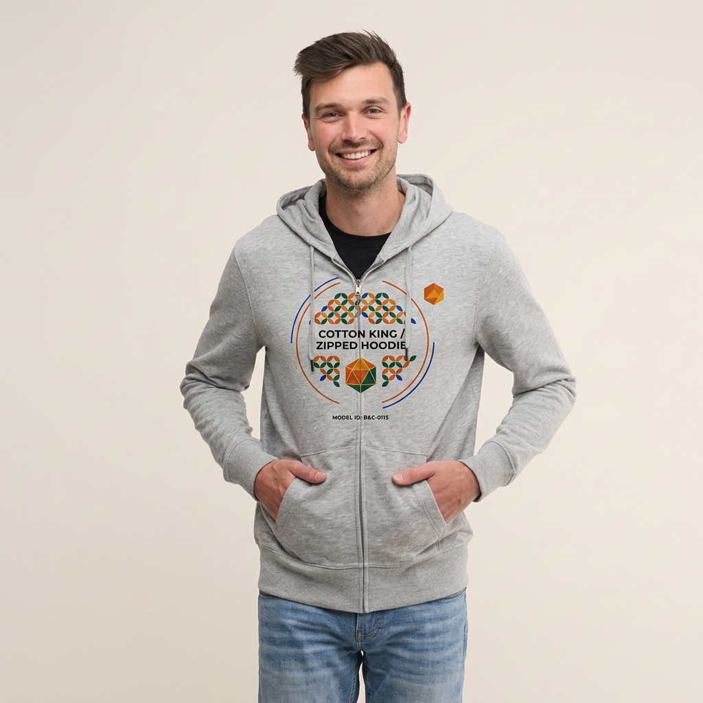 Hoodie B&C King/Queen Zipped