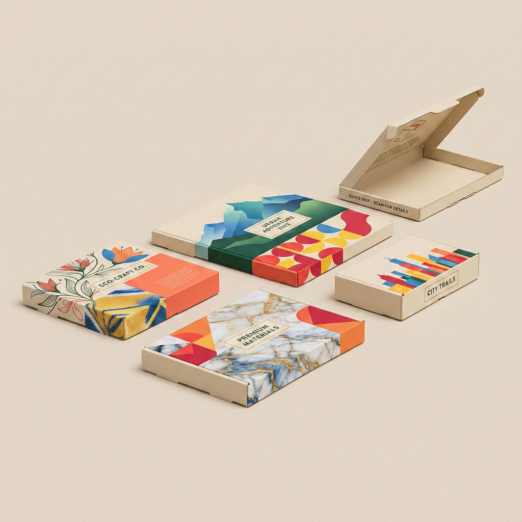 Boîte spéciale "boîtes aux lettres" en papier carte 350 g/m²- digital