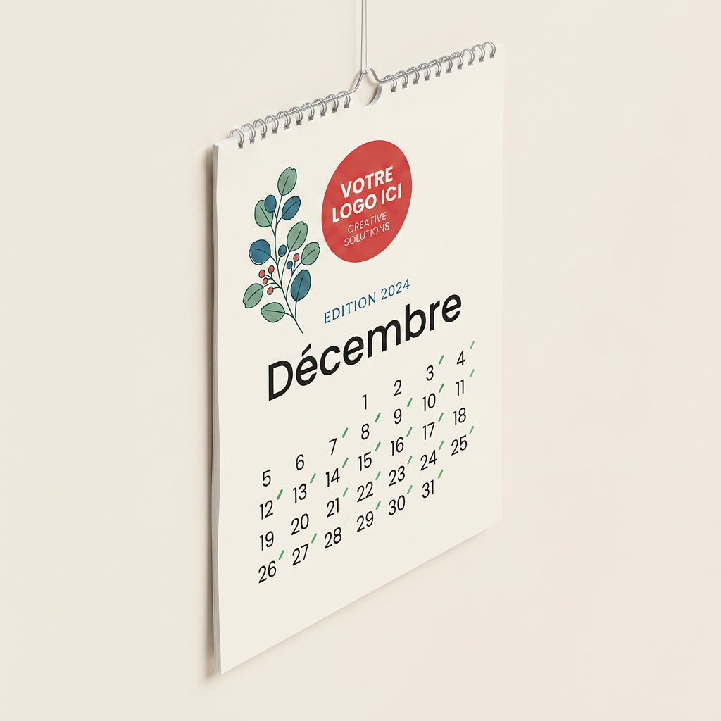 Calendrier mural  à spirale