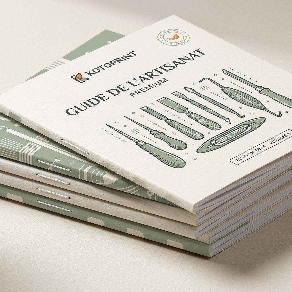Brochure Agrafée À Dos Droit