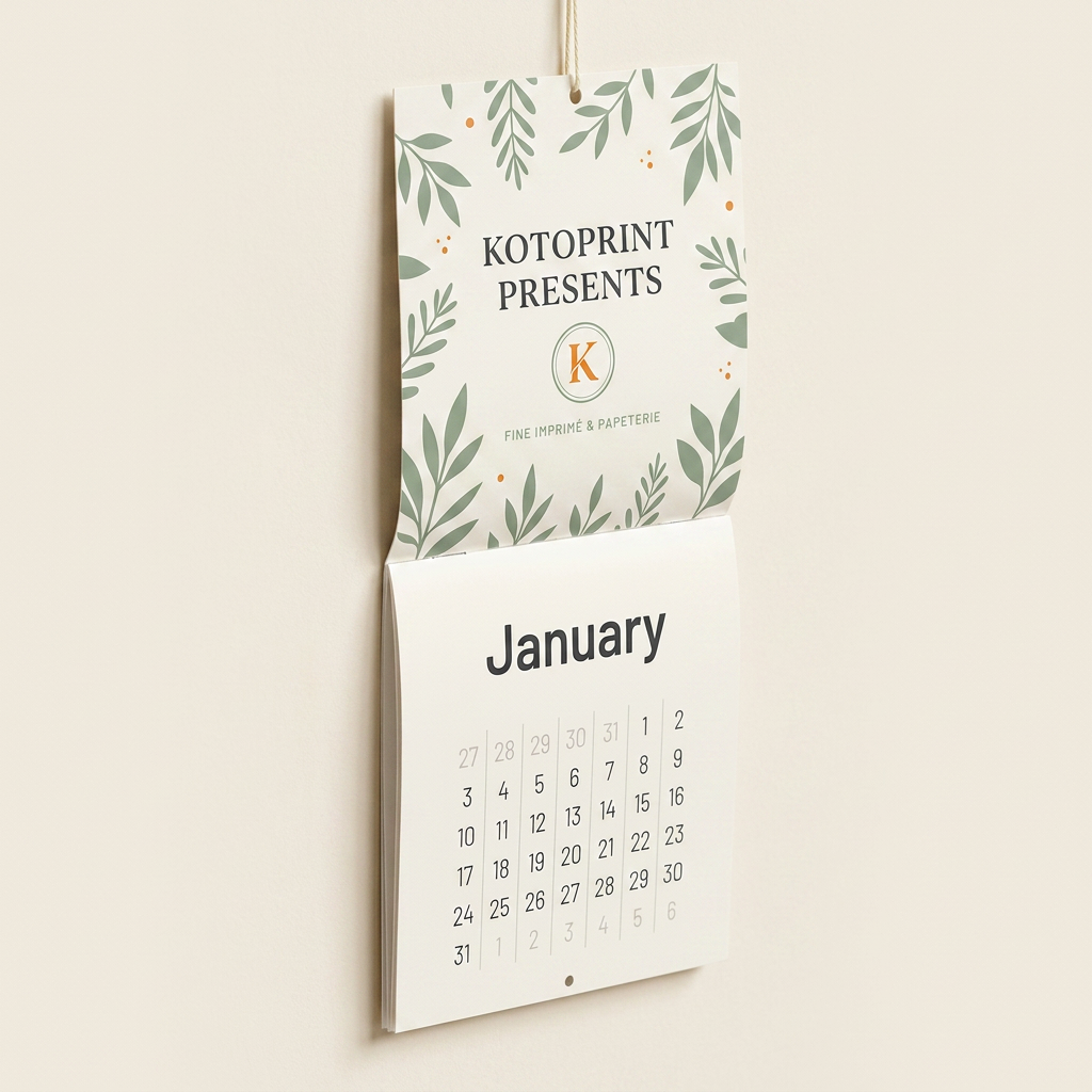 Calendrier Mural Agrafé