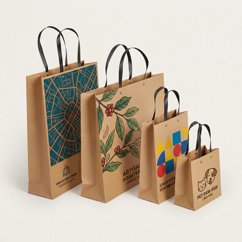 Sac Luxe En Papier Recyclé Avec Goujons