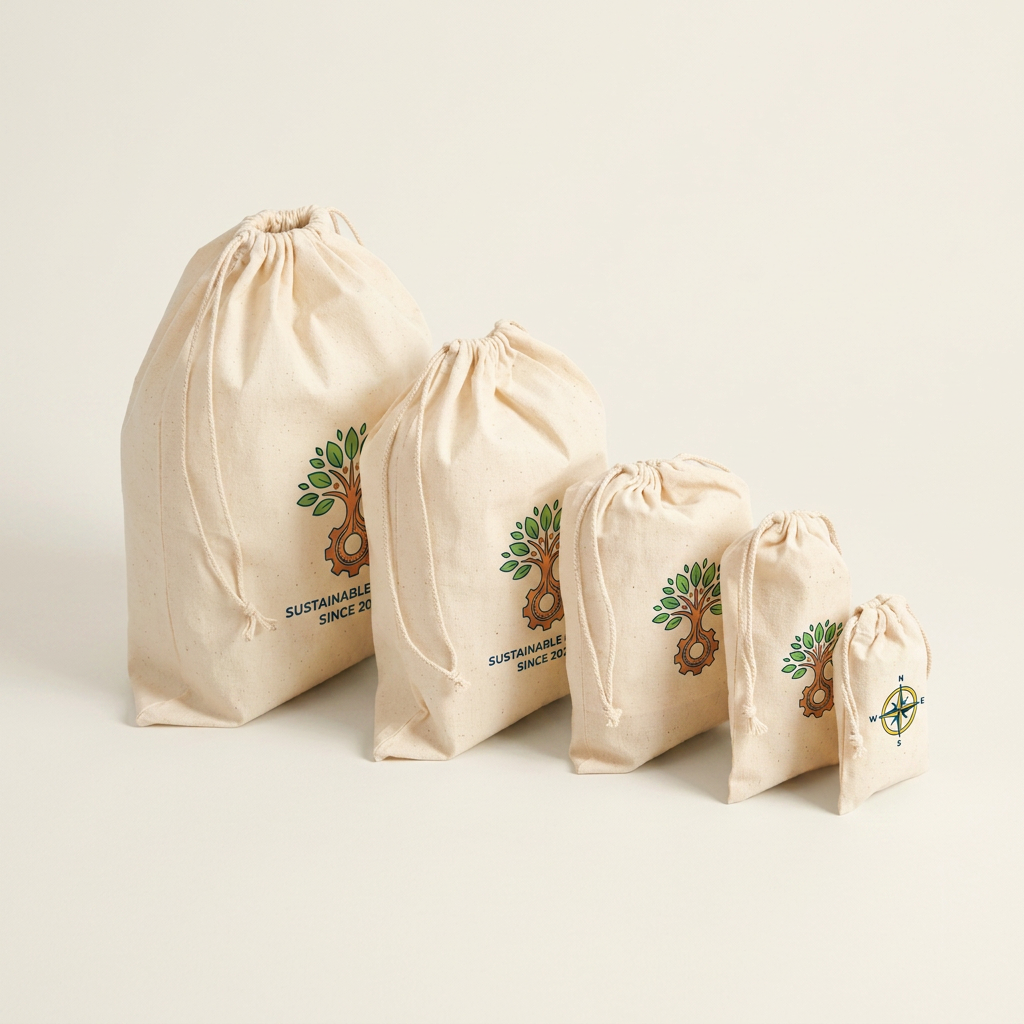 Sac En Coton Avec Cordons De Serrage