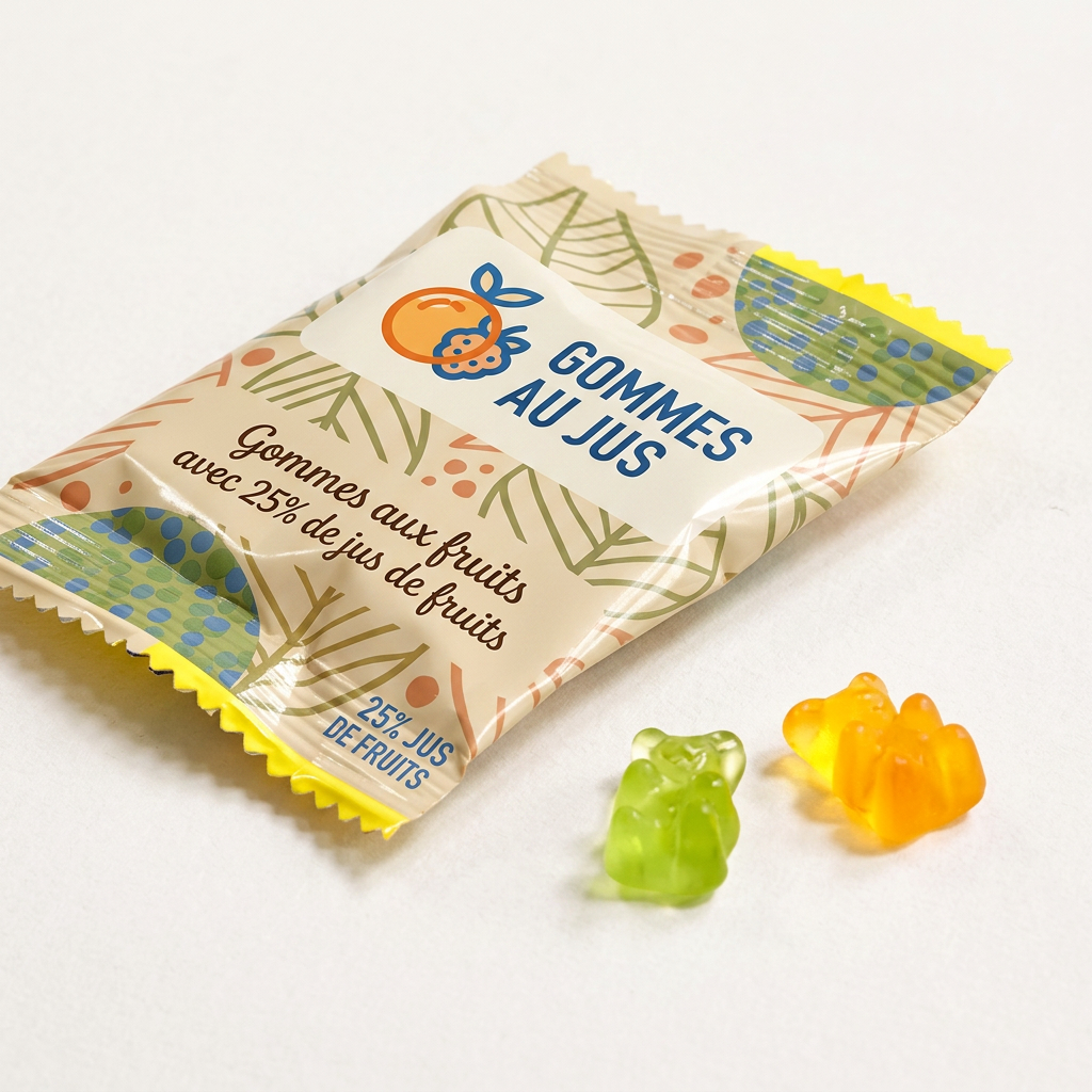 Gommes Aux Fruits Avec 25% De Jus De Fruits