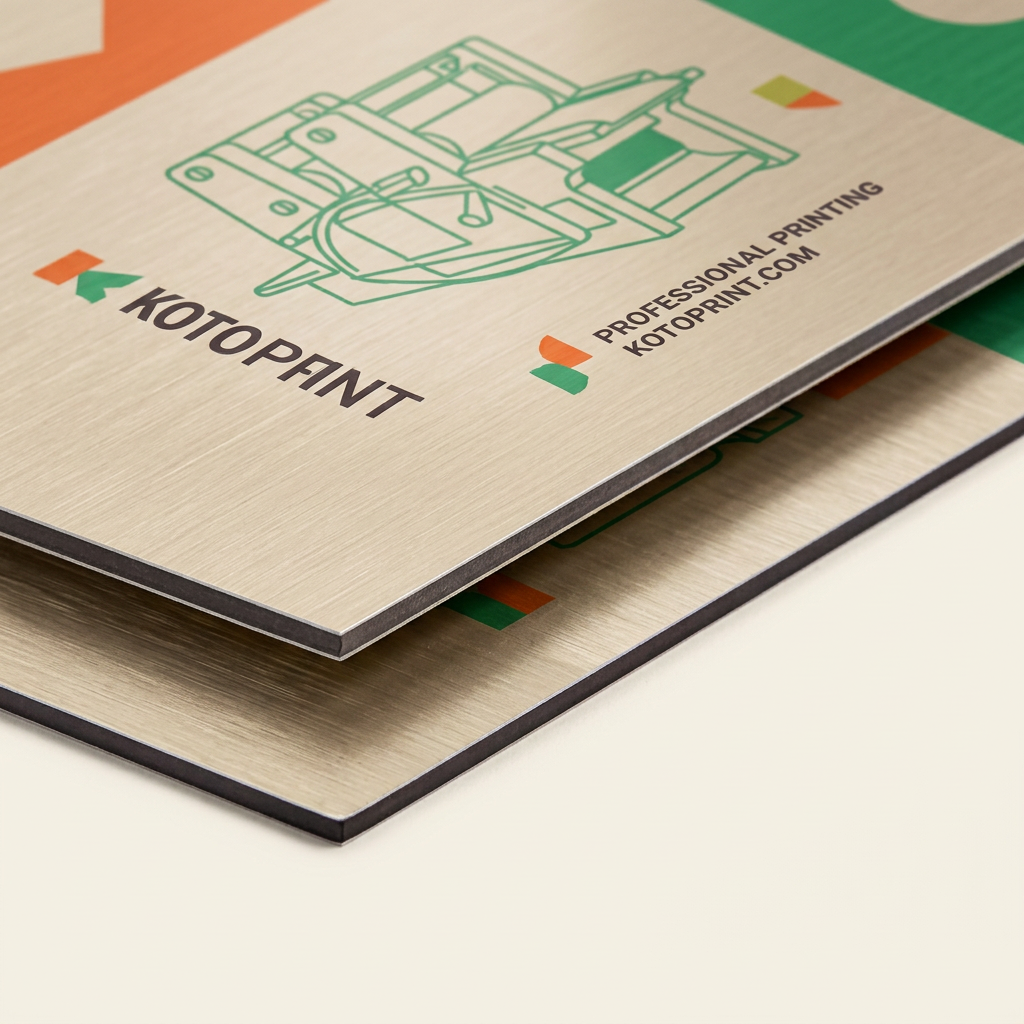 Dibond aluminium brossé