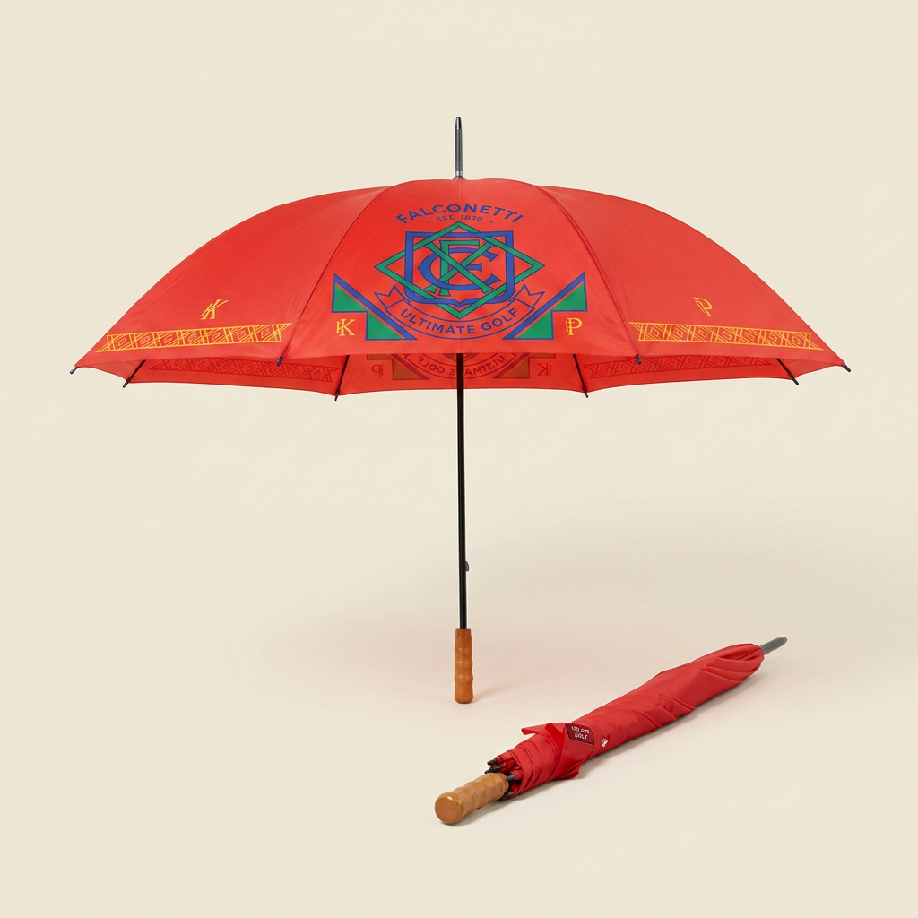 Parapluie Falconetti Golfumbrella Manche En Bois 130 Cm