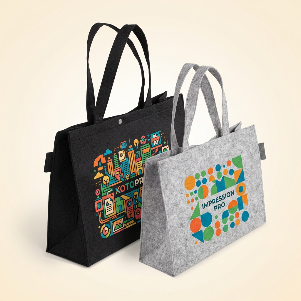 Sac Shopping En Feutrine
