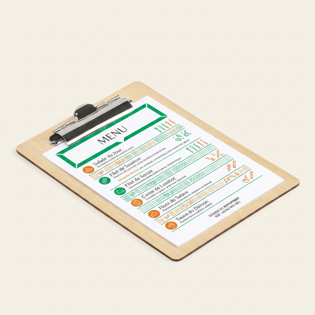 Porte Menus En Bois
