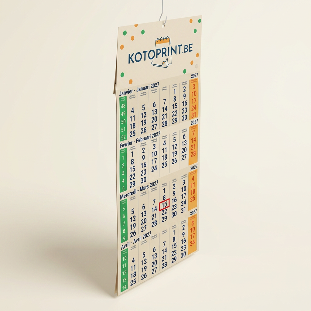 Calendrier Sur 3 Ou 4 Mois Basique 2027