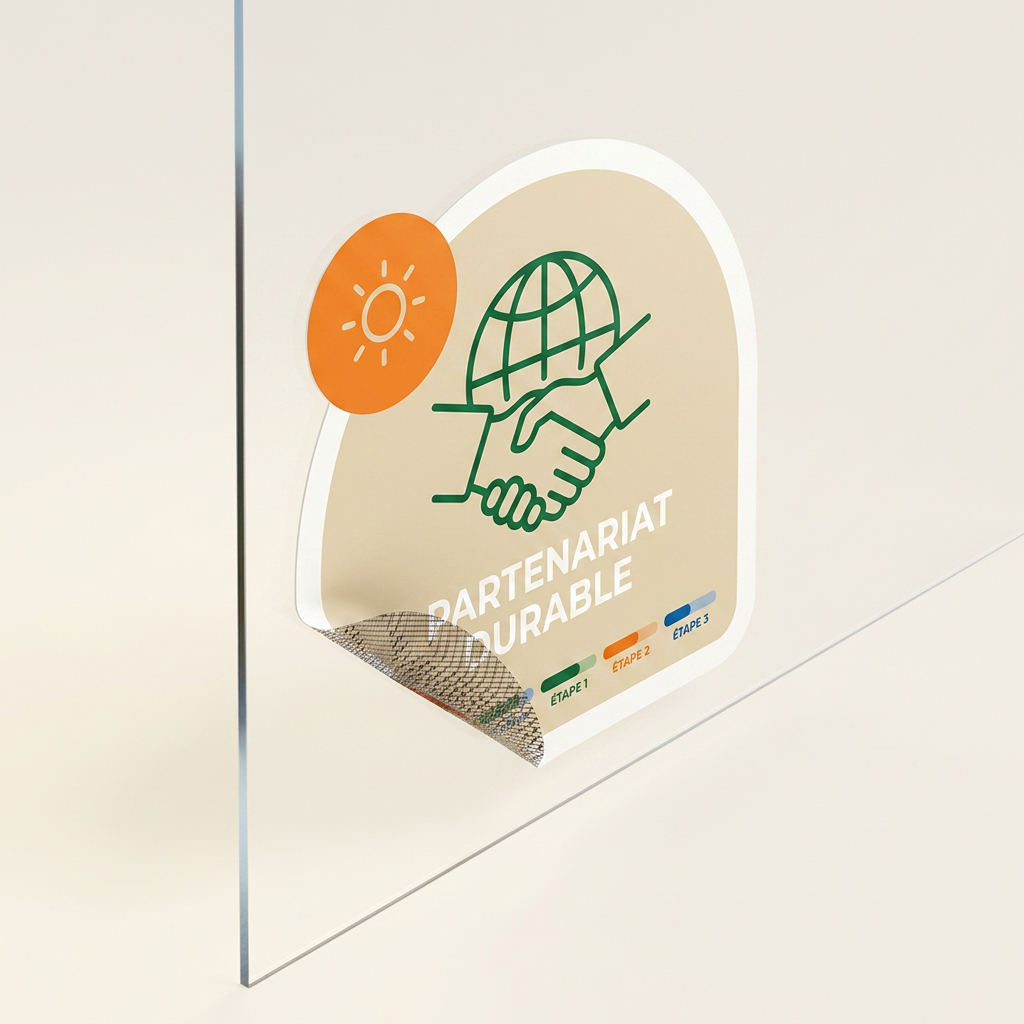 Autocollant Vitrine