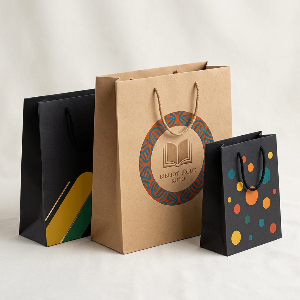 Sac En Papier "Luxe" Sérigraphie